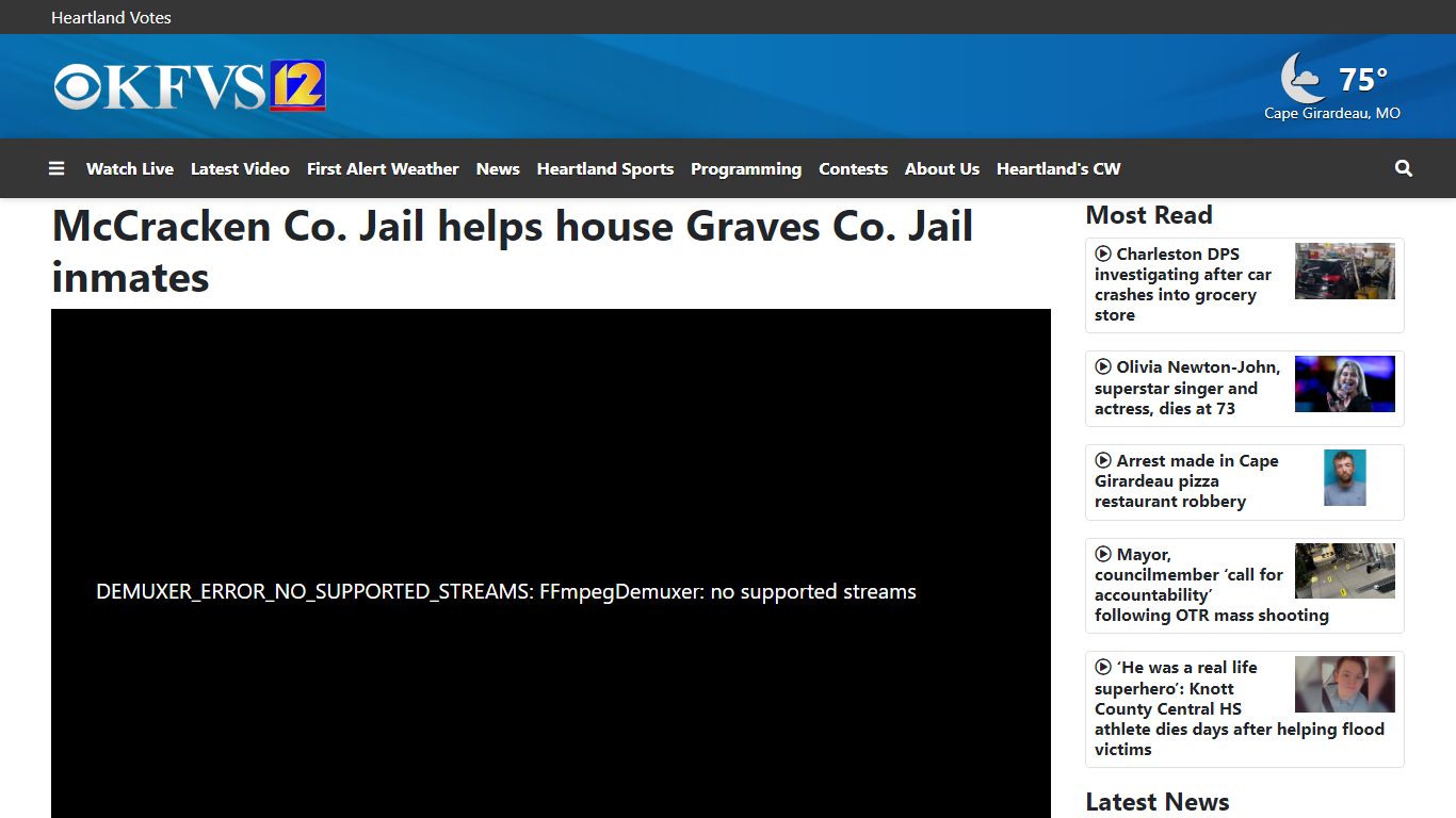 McCracken Co. Jail helps house Graves Co. Jail inmates