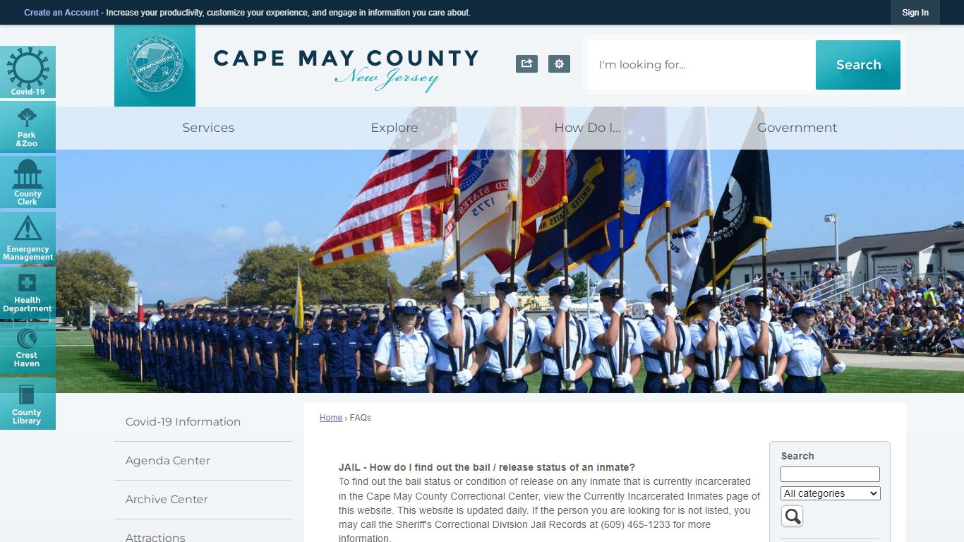 FAQs • Cape May County, NJ • CivicEngage